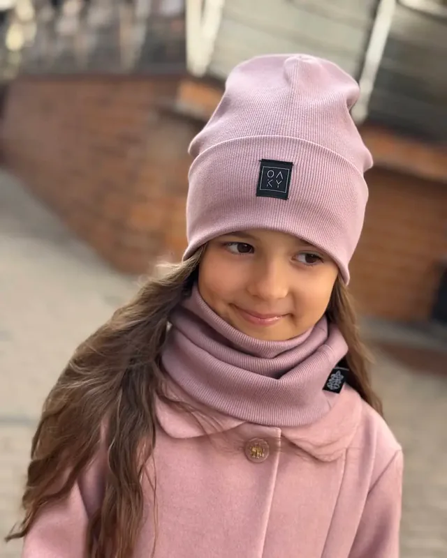 Kepurė su mova COMFORT Dusty pink