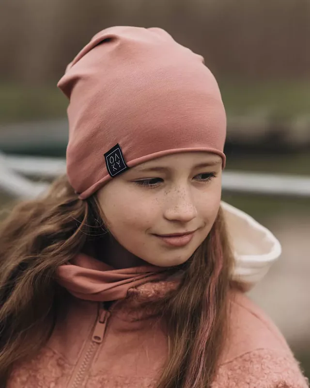 Džersio kepurė su mova MINIMAL Old rose — 1 nuotrauka