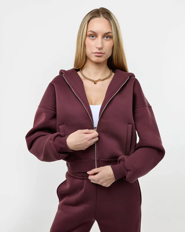 Džemperis ZIP HOODIE Wine mood — 1 nuotrauka