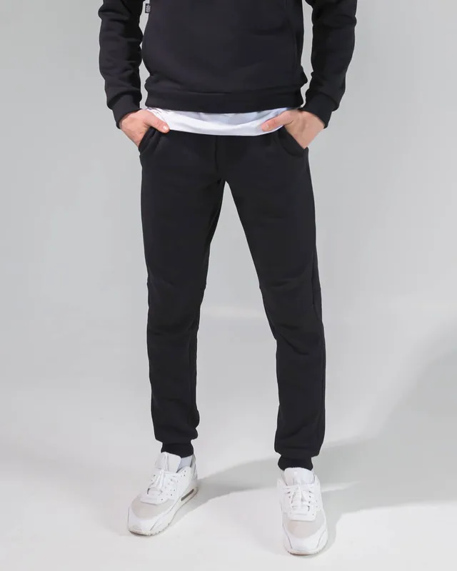 Vyriškos laisvalaikio kelnės SLIM Black night