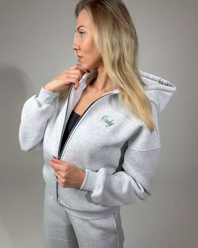 Džemperis FULL ZIP HOODIE Melange — 1 nuotrauka