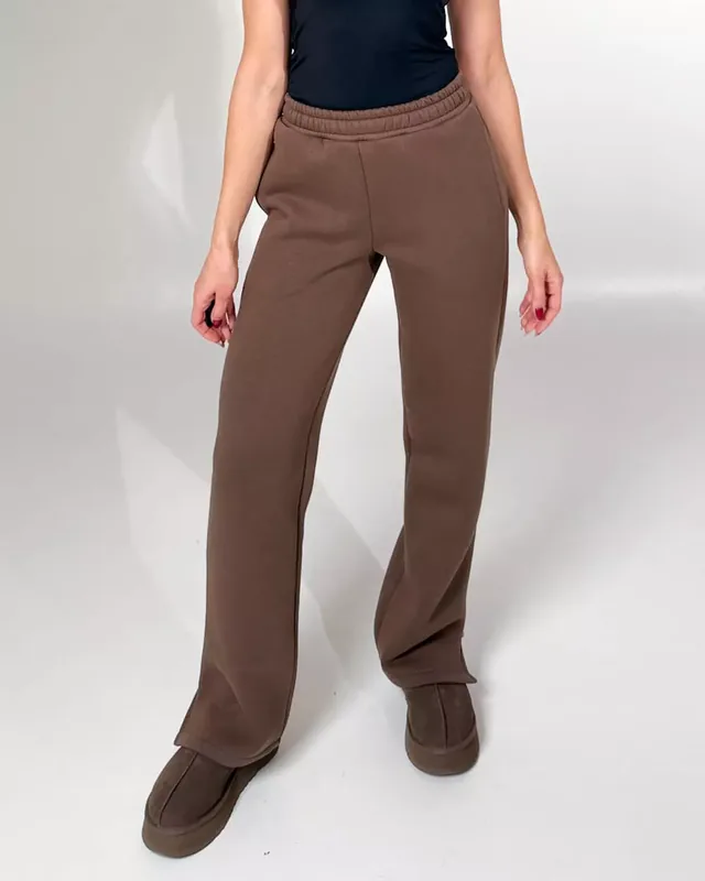 Kelnės PANTS SLIT Cappuccino