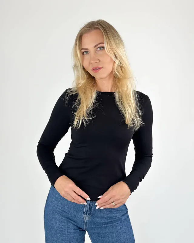 Moteriška BASIC palaidinė juoda — 1 nuotrauka
