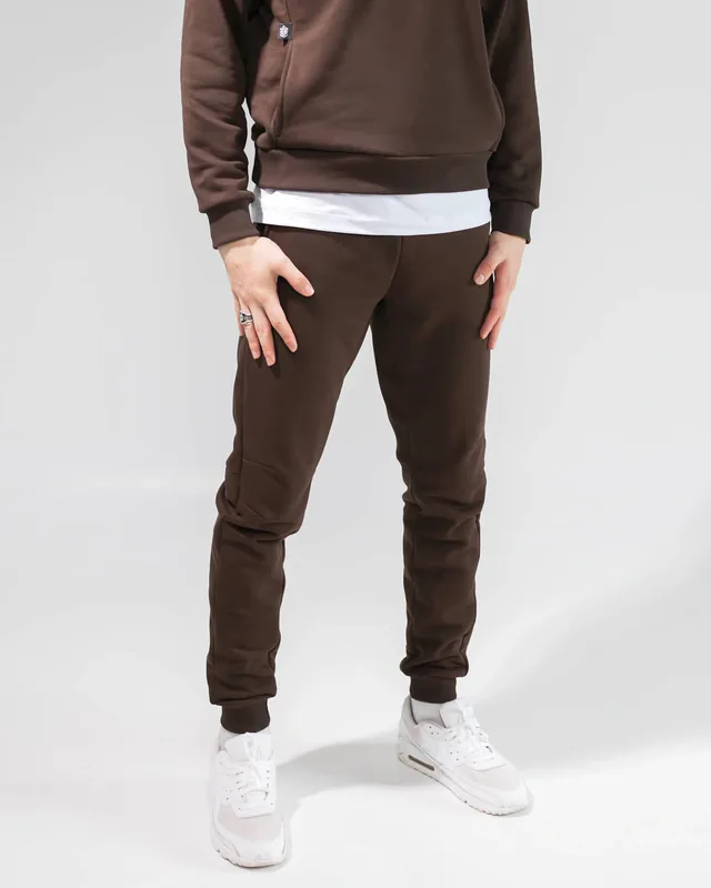 Laisvalaikio kelnės SLIM Dark brown
