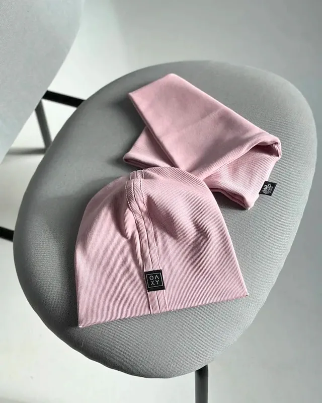 Kepurės su mova/kaklaskare ESSENTIAL Blush