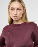 Džemperis CROP SWEATSHIRT Wine mood - Image 6