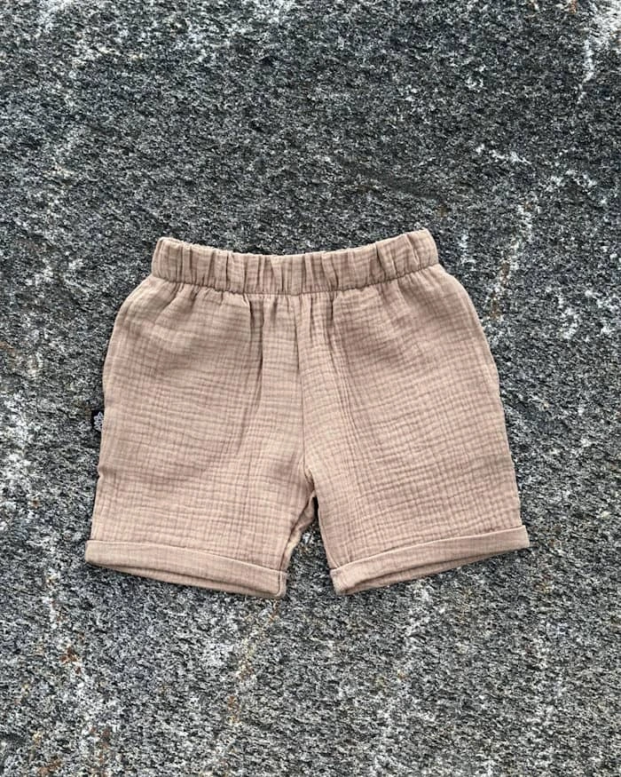 Rudi muslino šortukai vaikiški