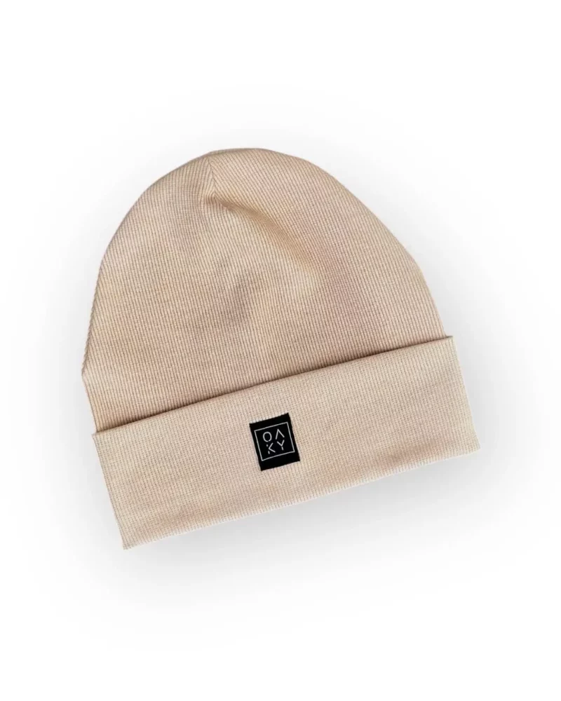 Rib kepurė beige