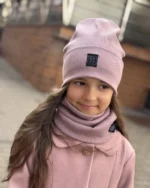 Vaikiška pelenų rožinė kepurė