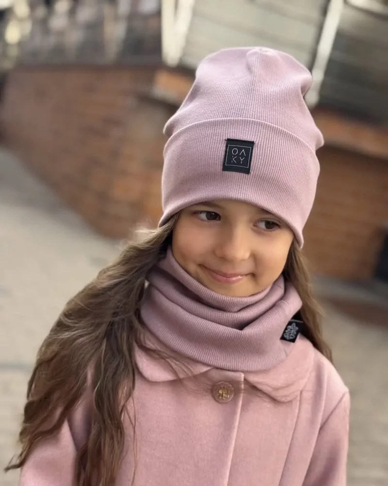 Vaikiška pelenų rožinė kepurė