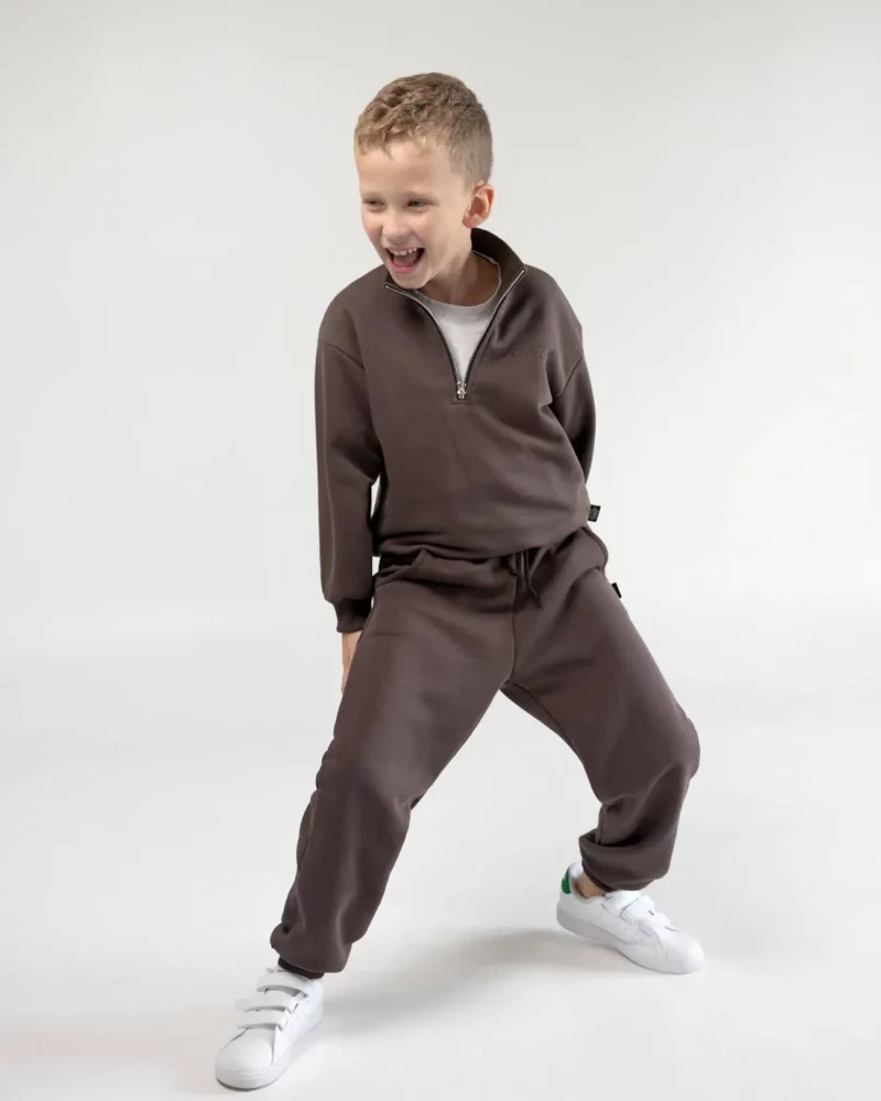 Vaikiškos kelnės rudos joggers