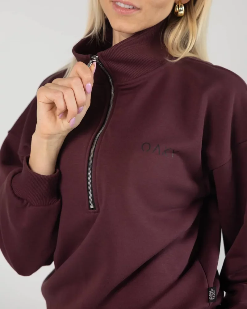 moteriškas džemperis su užtrauktuku