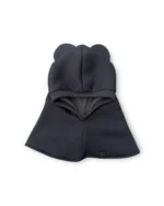 Vaikiškas žieminis šalmukas su ausytėmis pilkas