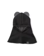 Vaikiškas žieminis šalmukas su ausytėmis juodas