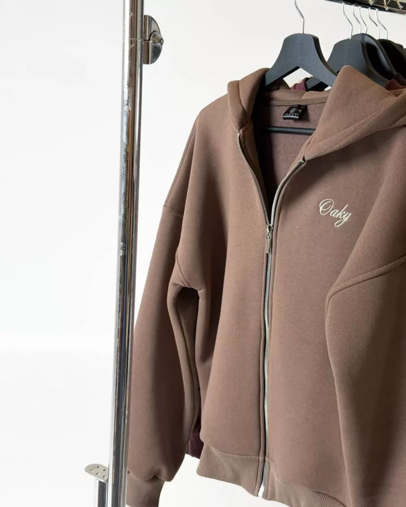 Laisvalaikio kostiumas ZIP HOODIE (joggers) Cappuccino - Image 5